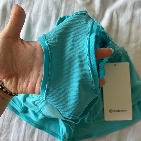Lululemon hotty hot shorts HR high rise 2.5” inseam electric turquoise - Picture 3 of 15